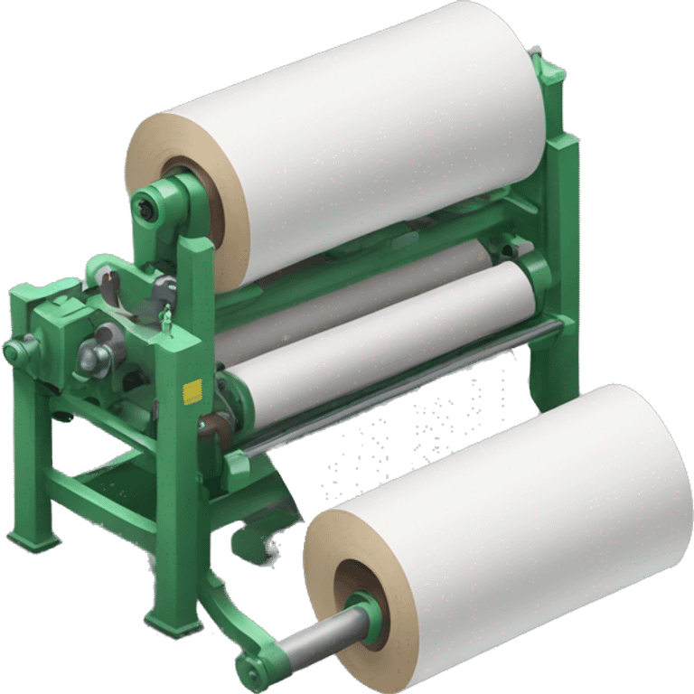 Paper Roll manufacturing line continuous simple emoji