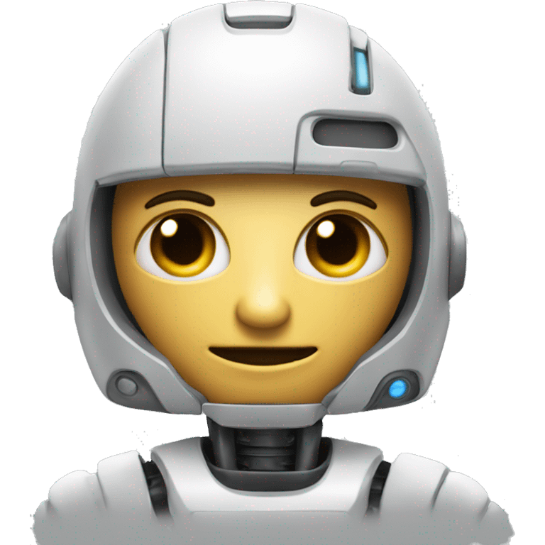 create emojie that describes AI make it like robot not like human, do some electronic details aound it emoji