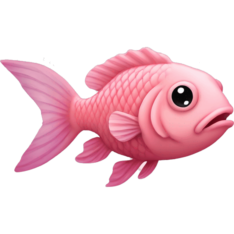 Pastell pink Fish  emoji