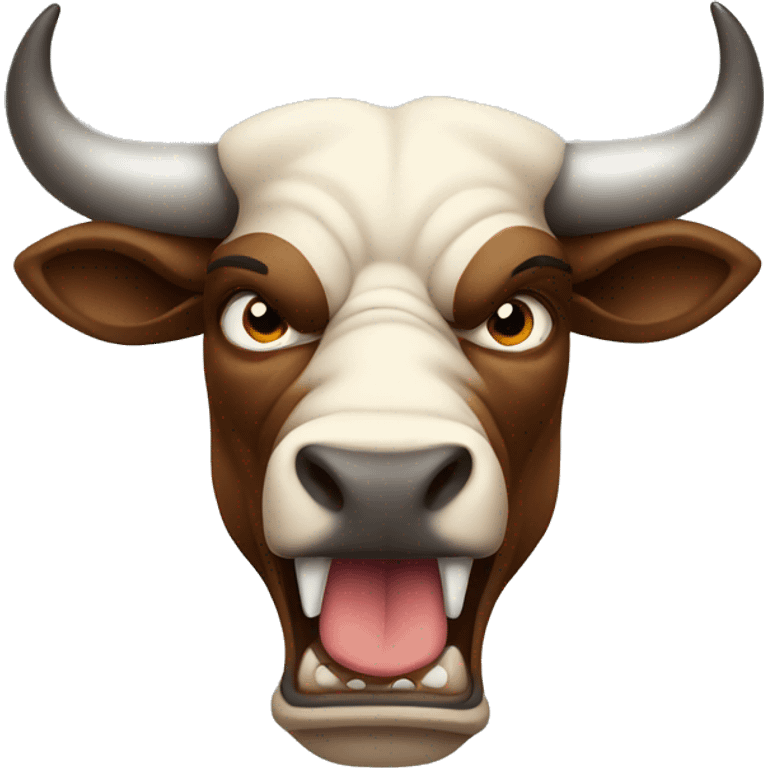 Angry bull  emoji