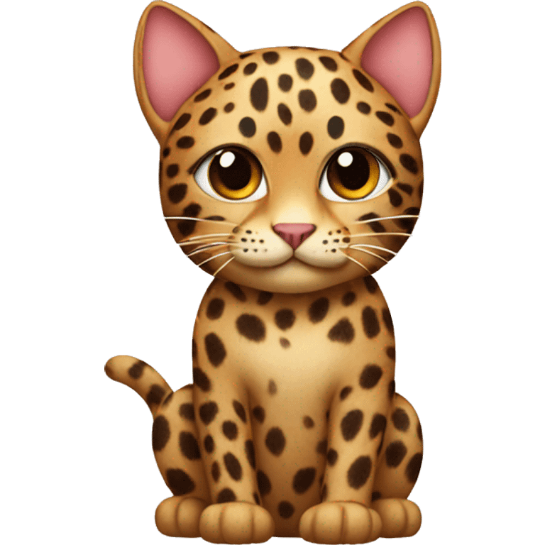 cat with leopard print emoji