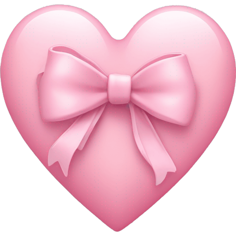 Light pink heart with a bow in the corner emoji