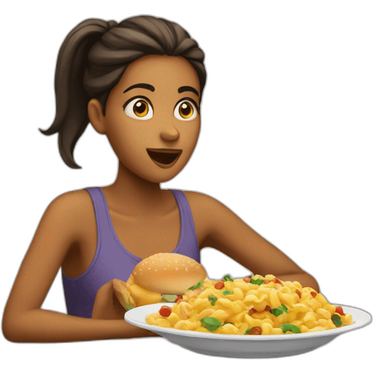 Girl hungry emoji