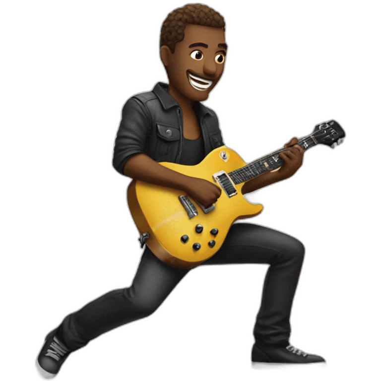 Man Guitar solo emoji