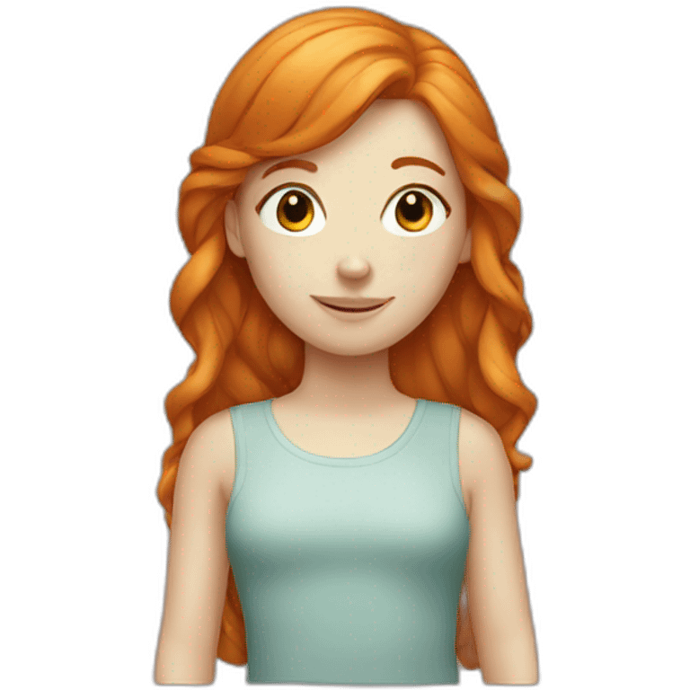 Ginger girl emoji