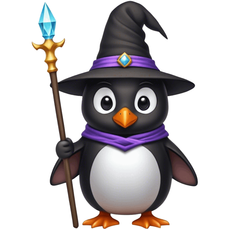 Penguin Wizard emoji