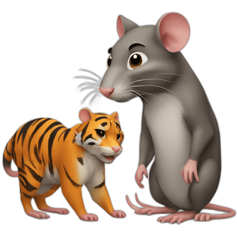 rat with Tiger emoji