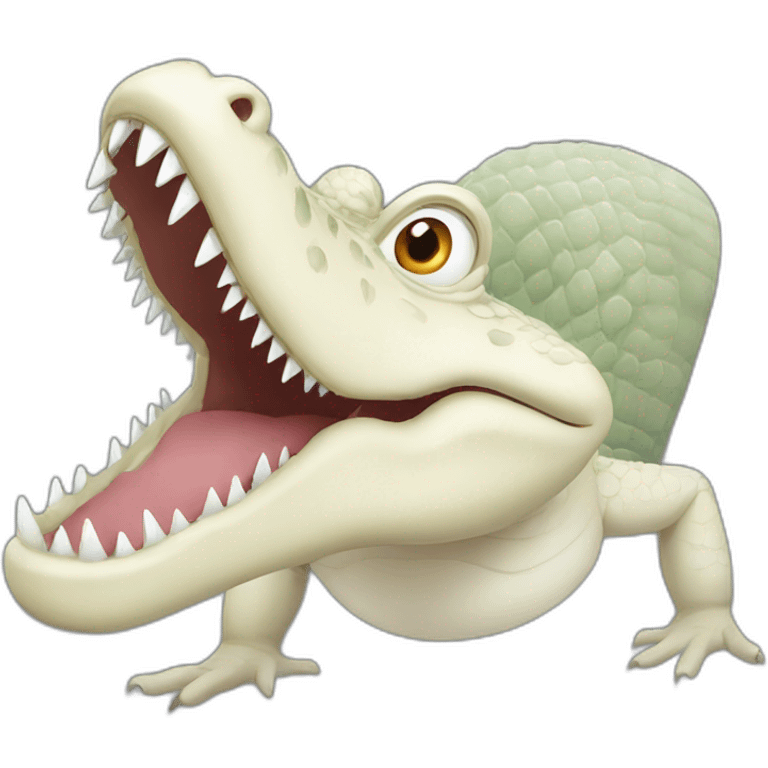 crocodile albino emoji