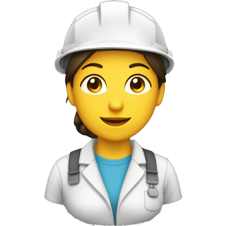 ingeniero mujer con casco emoji