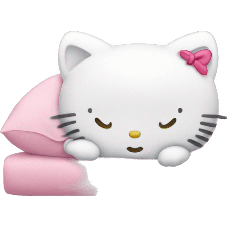 hello kitty sleeping emoji