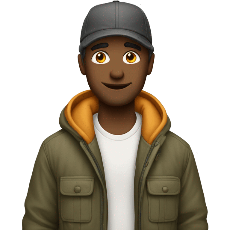 cool guy in outdoor attire emoji