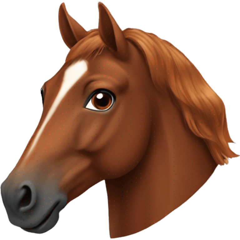 Chestnut horse head emoji