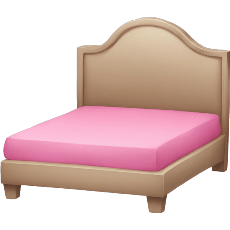 Pink bed  emoji