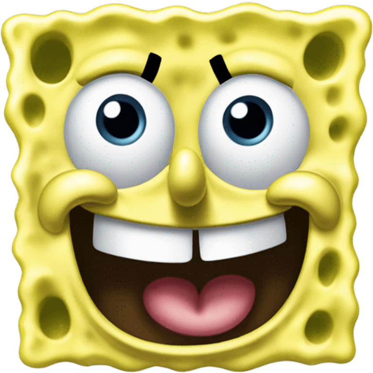 spongebob with her mouth closed emoji