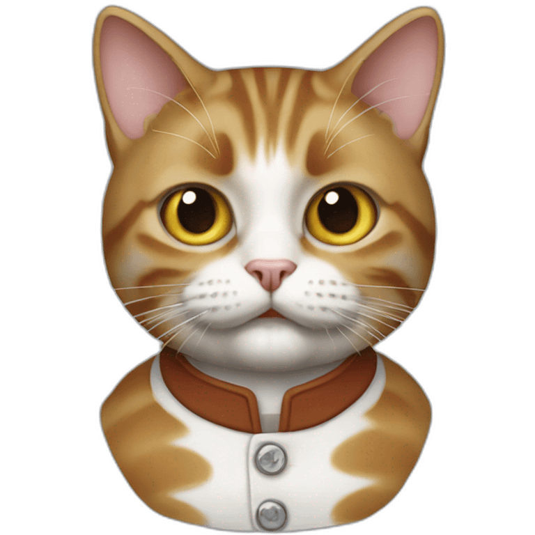 crazy cat crossed with emett brown from back to the future emoji