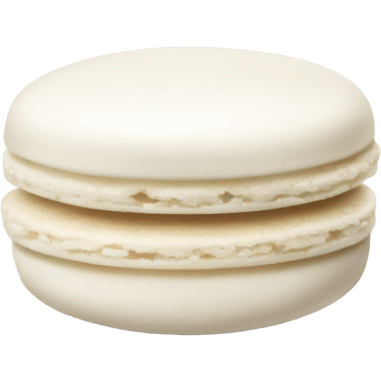 one white macaroon emoji