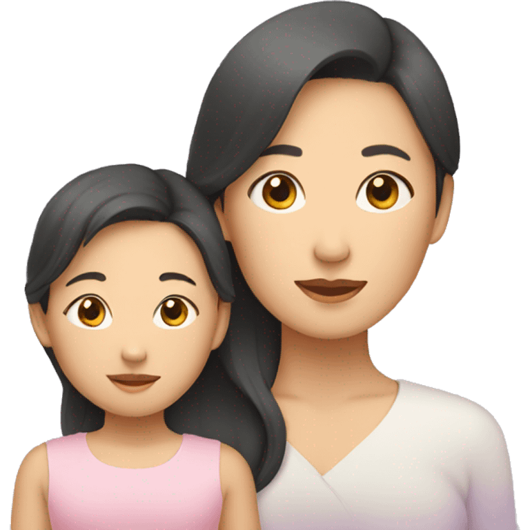 asian mother and daughter emoji