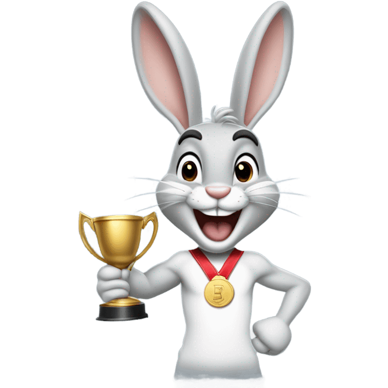 Bugs Bunny winning emoji