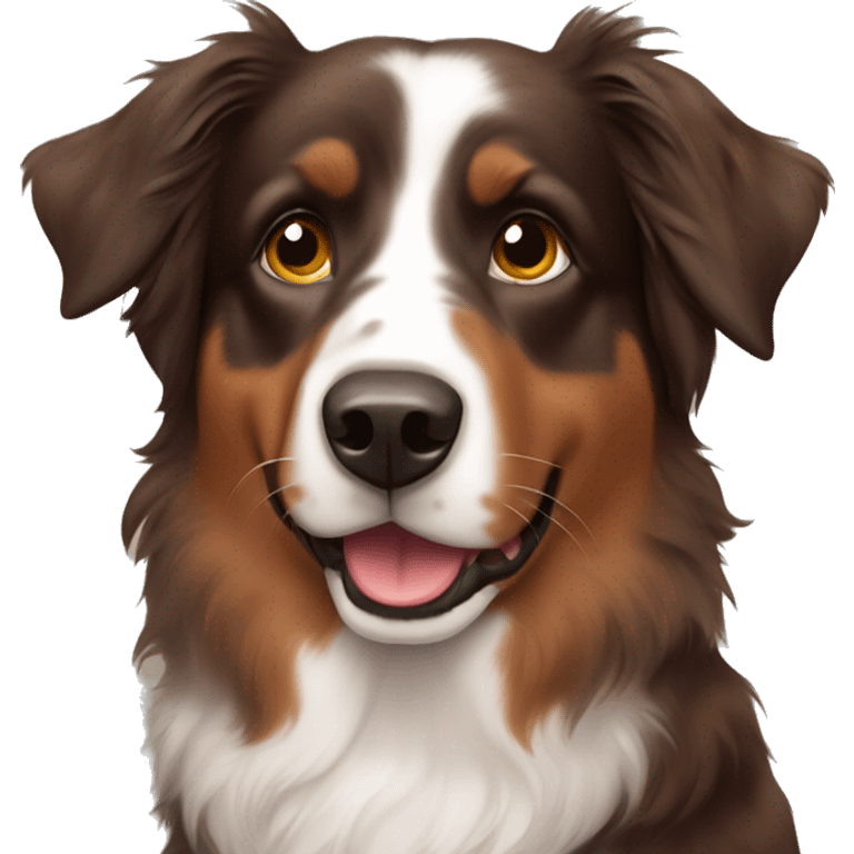 brown australian shepherd emoji