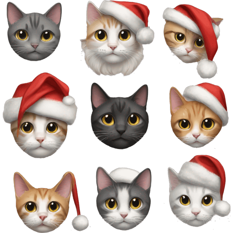 13 christmas cats emoji