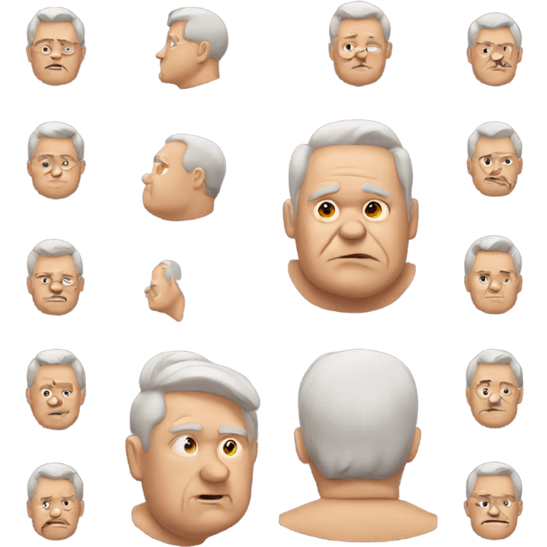 Fat old man emoji