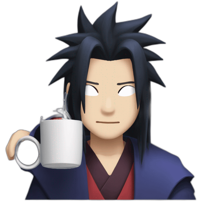 Uchiha Madara drink tea  emoji