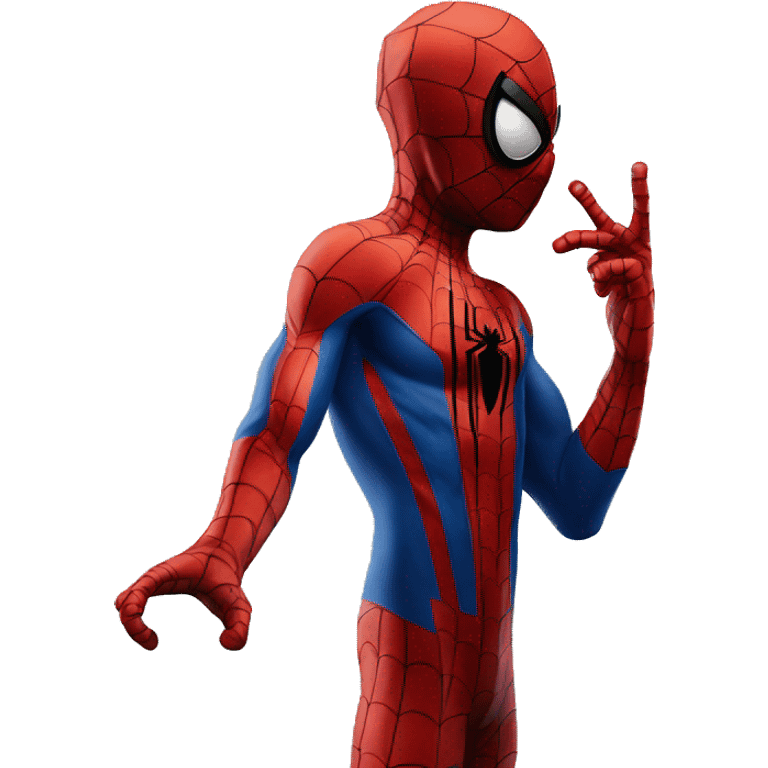 Spiderman with a bbl emoji