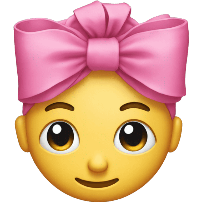 bow in the head of smiling emoj emoji