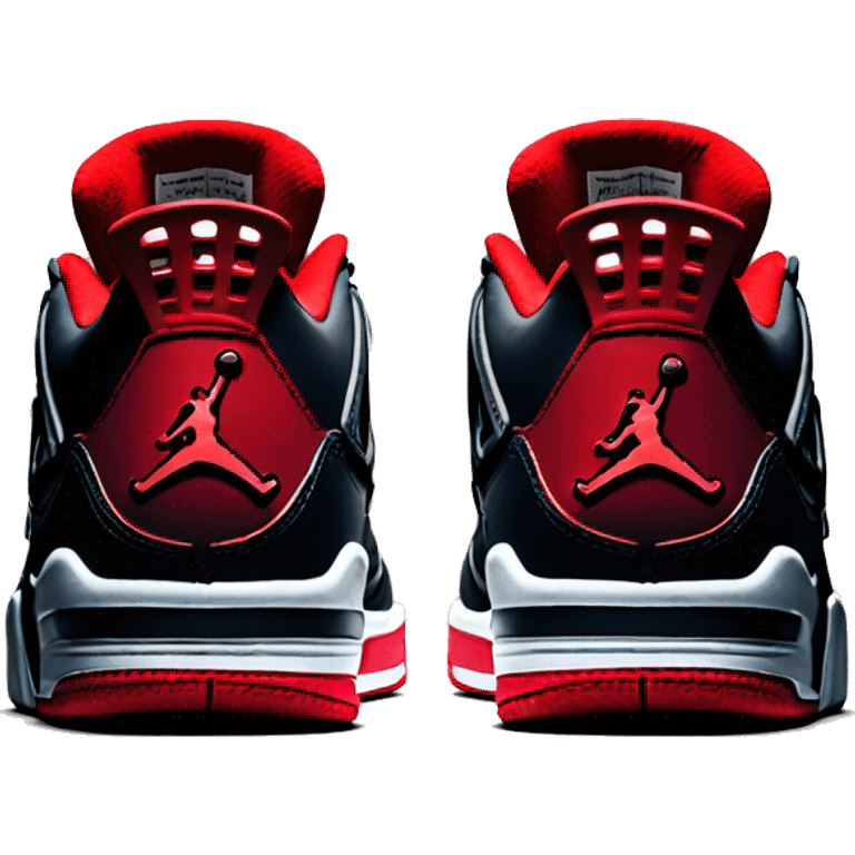 jordan 4 retro bred emoji