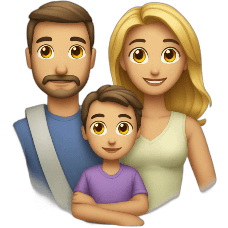 familia mama papa hijo hombre hija mujer emoji