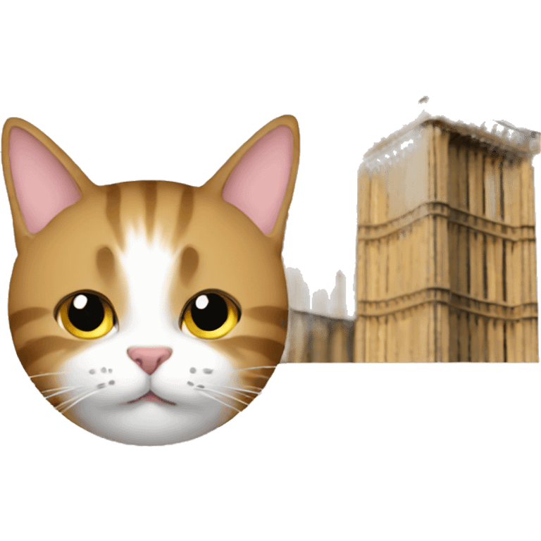 Big Ben with cat ears emoji