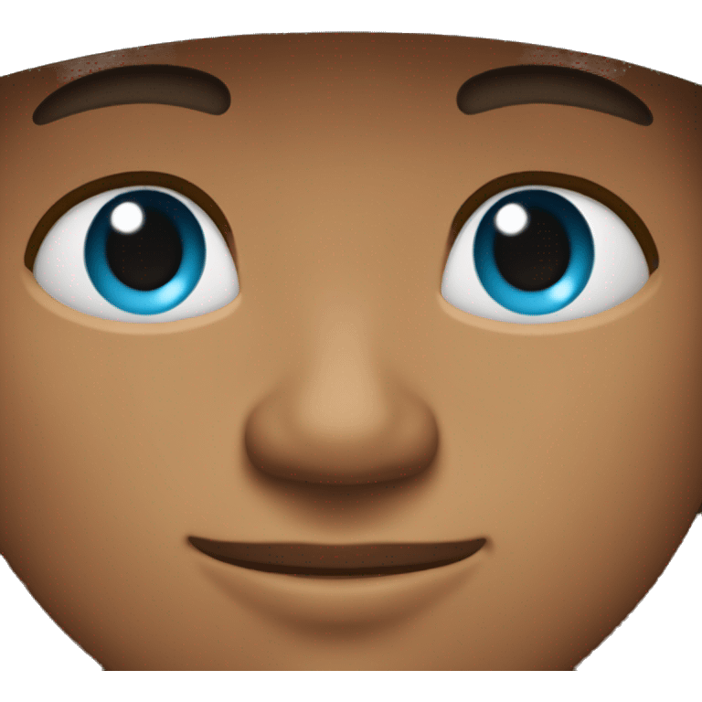 Tan guy wearing cyan hat and grey hoodie brown eyes and nose ring on left side of nose emoji