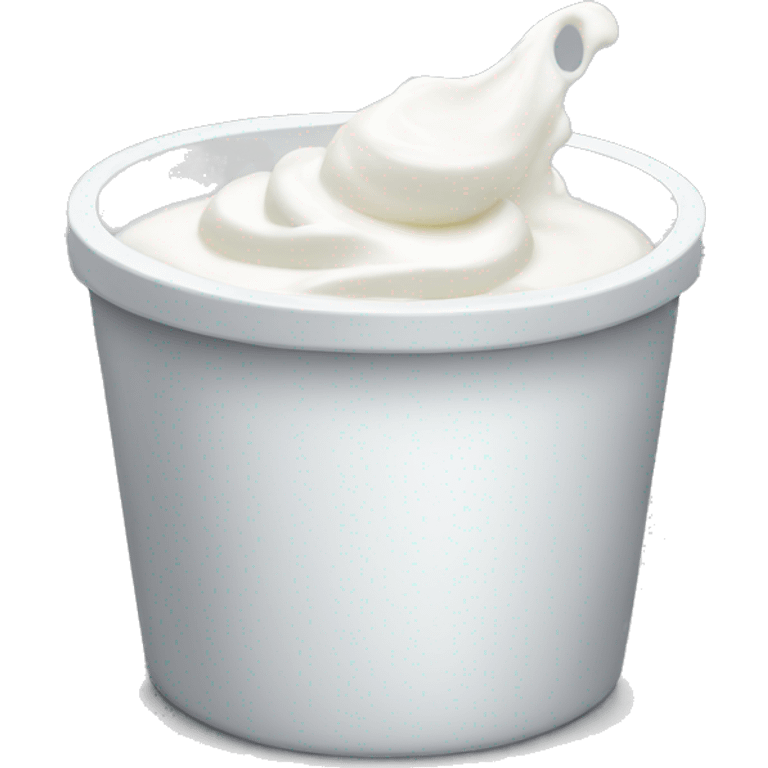 a tub of yogurt emoji