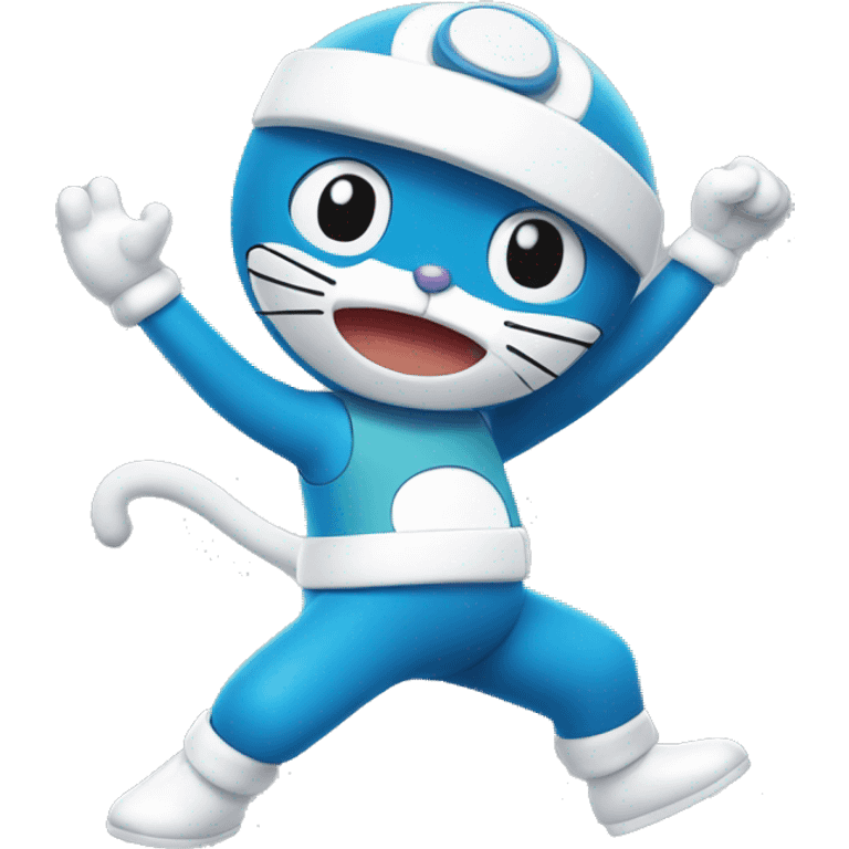 Doraemon dancing  emoji