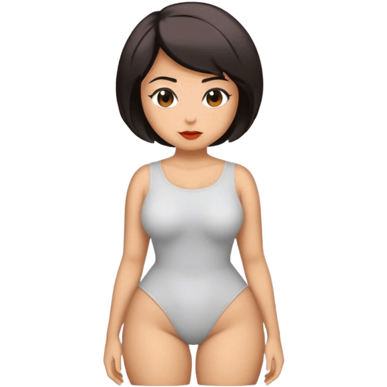 Latina with big butt and short hair emoji