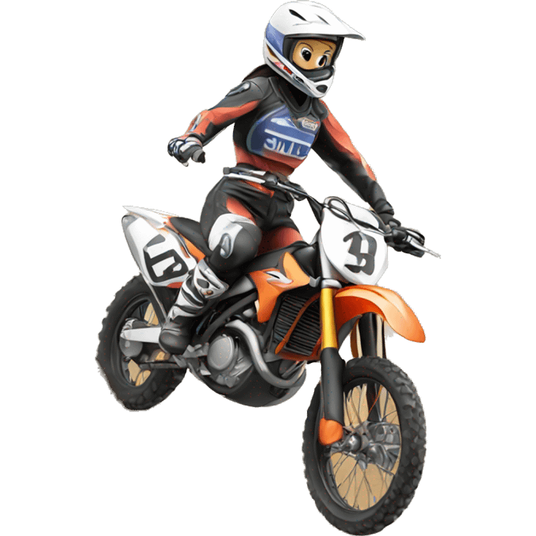 motocross women emoji