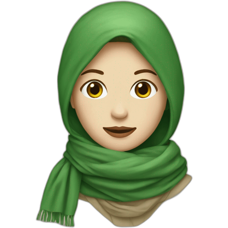 Miriam bregman with green scarf emoji