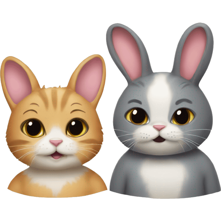 Bunny and Cat emoji