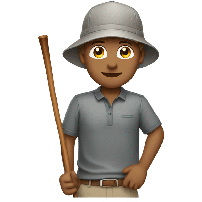 Ryan golfing grey hat light brown hair emoji