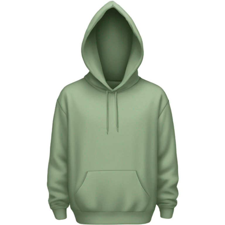 Oversized hoodie in sage green color  emoji