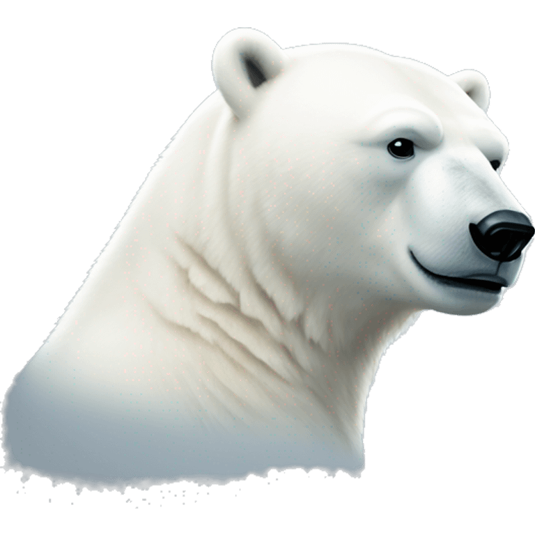 polar bear to the right emoji