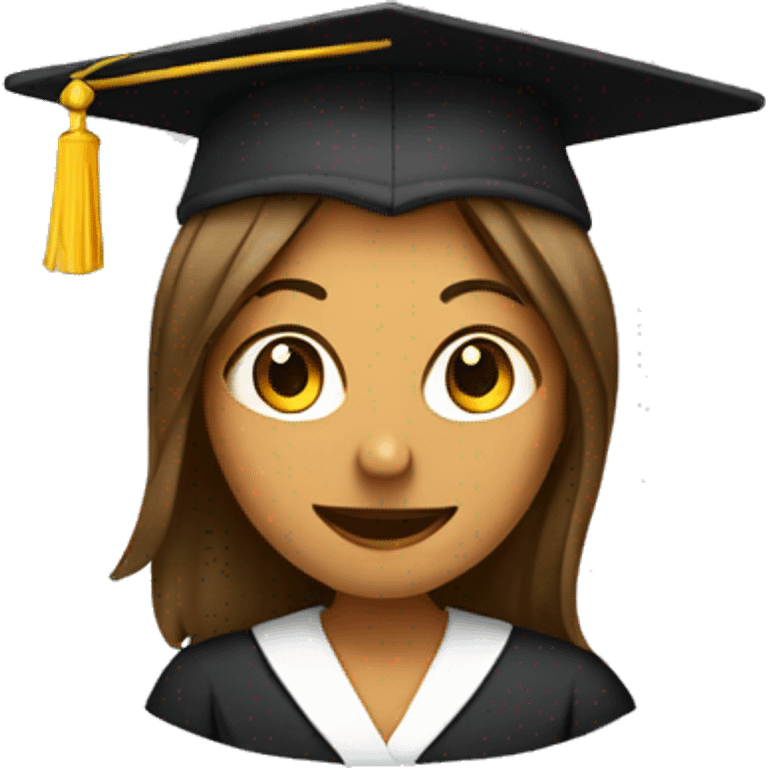 Graduate girl student emoji