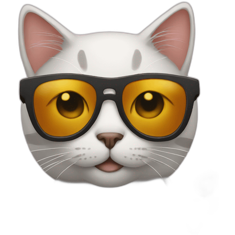 Cat with sunglasses emoji