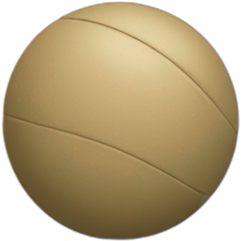 Khaki ball emoji