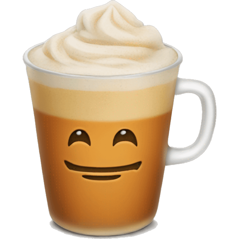 Iced pumpkin chai latte emoji