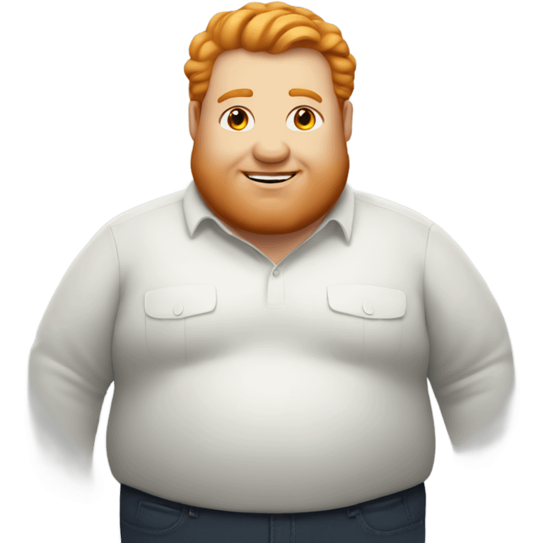 fat white guy with ginger hair emoji