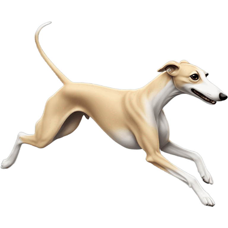 greyhound running, side view emoji