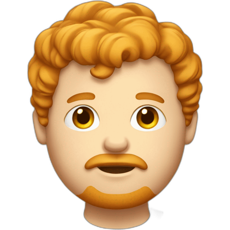 american fat ginger guy with messy bowl cut and a goatee emoji