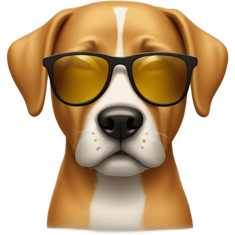 Dog with sunglasses emoji