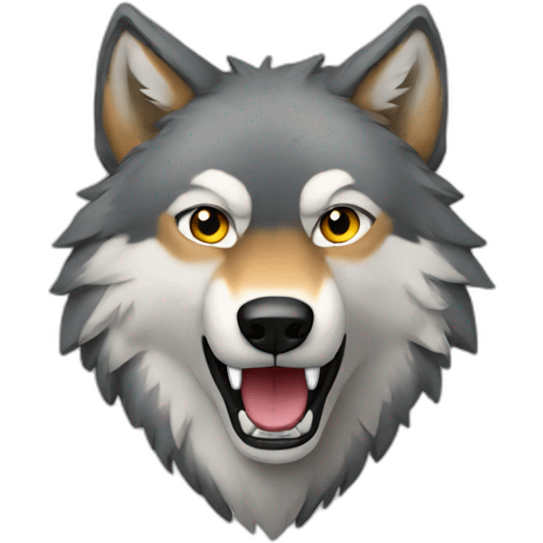 Alpha wolf emoji